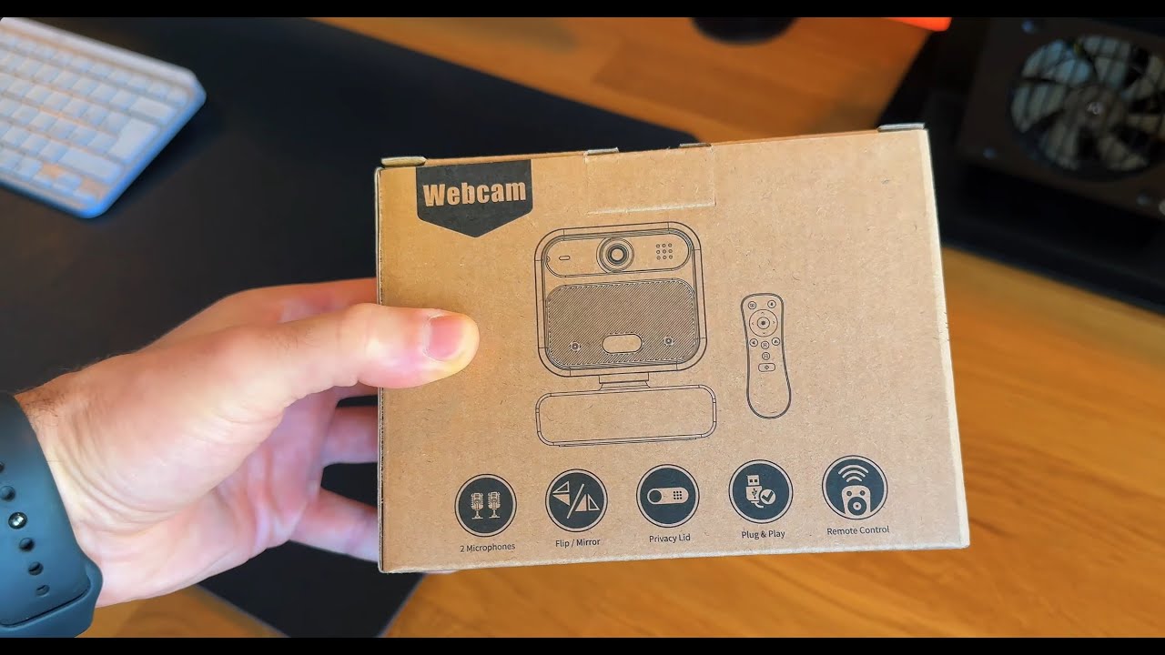 Webcam W12S Webcam 4K 30FPS Unboxing