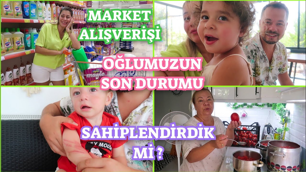 OĞLUMUZUN SON DURUMU🌸LUNAYI SAHİPLENDİRDİKMİ? MARKET ALIŞVERİŞİ🥳