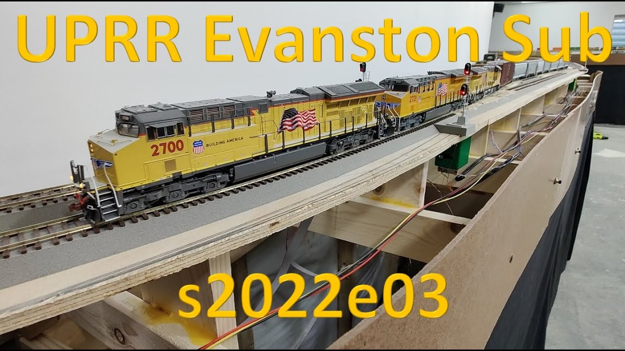 s2022e03 - Jan 16 Update on the HO Scale Union Pacific Railroad Evanston Sub. Operations & Realism