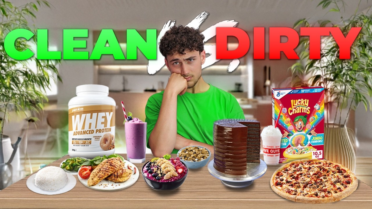 I Ate 10,000 Calories DIRTY vs CLEAN - Which is better?