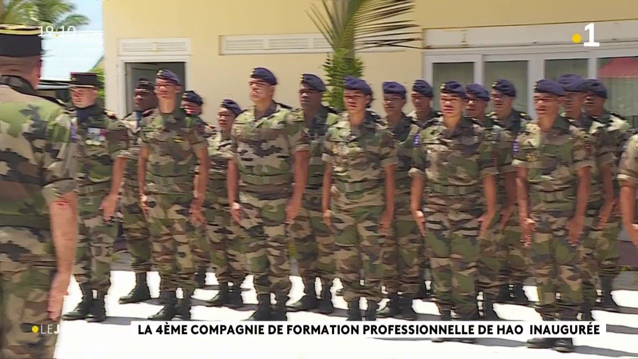 La 4eme compagnie de formation professionnelle de Hao inaugurée.