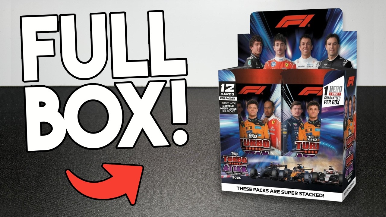 Распаковка полной коробки Topps Turbo Attax 2026