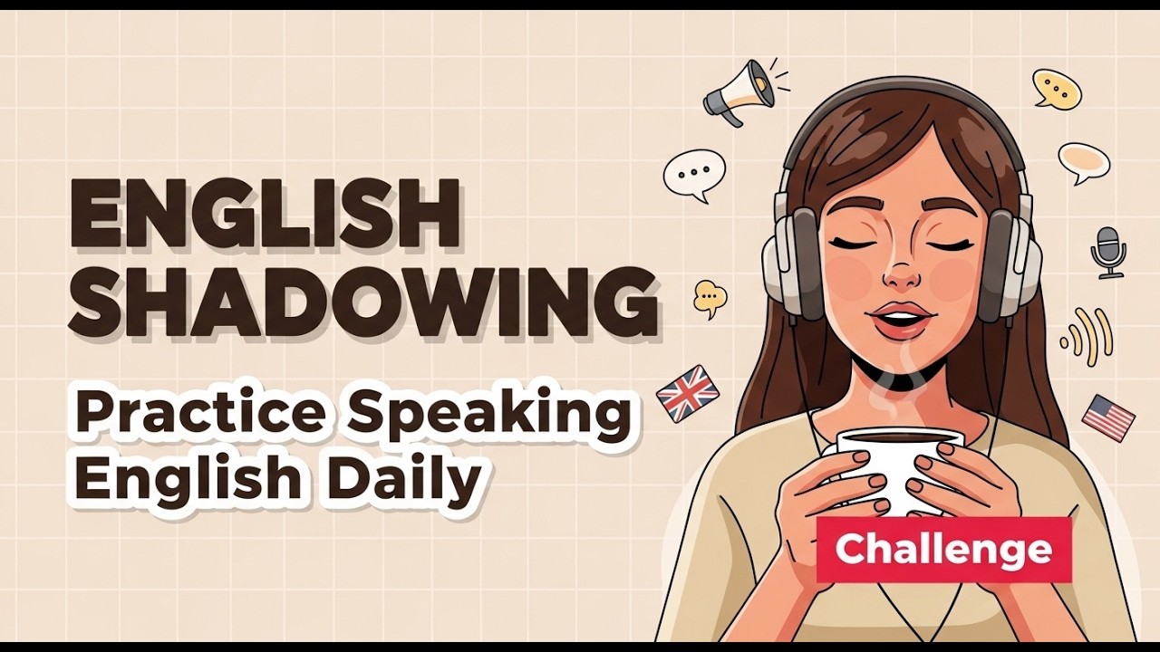 English Shadowing Practice (40 Minutes) – Improve Fluency Fast