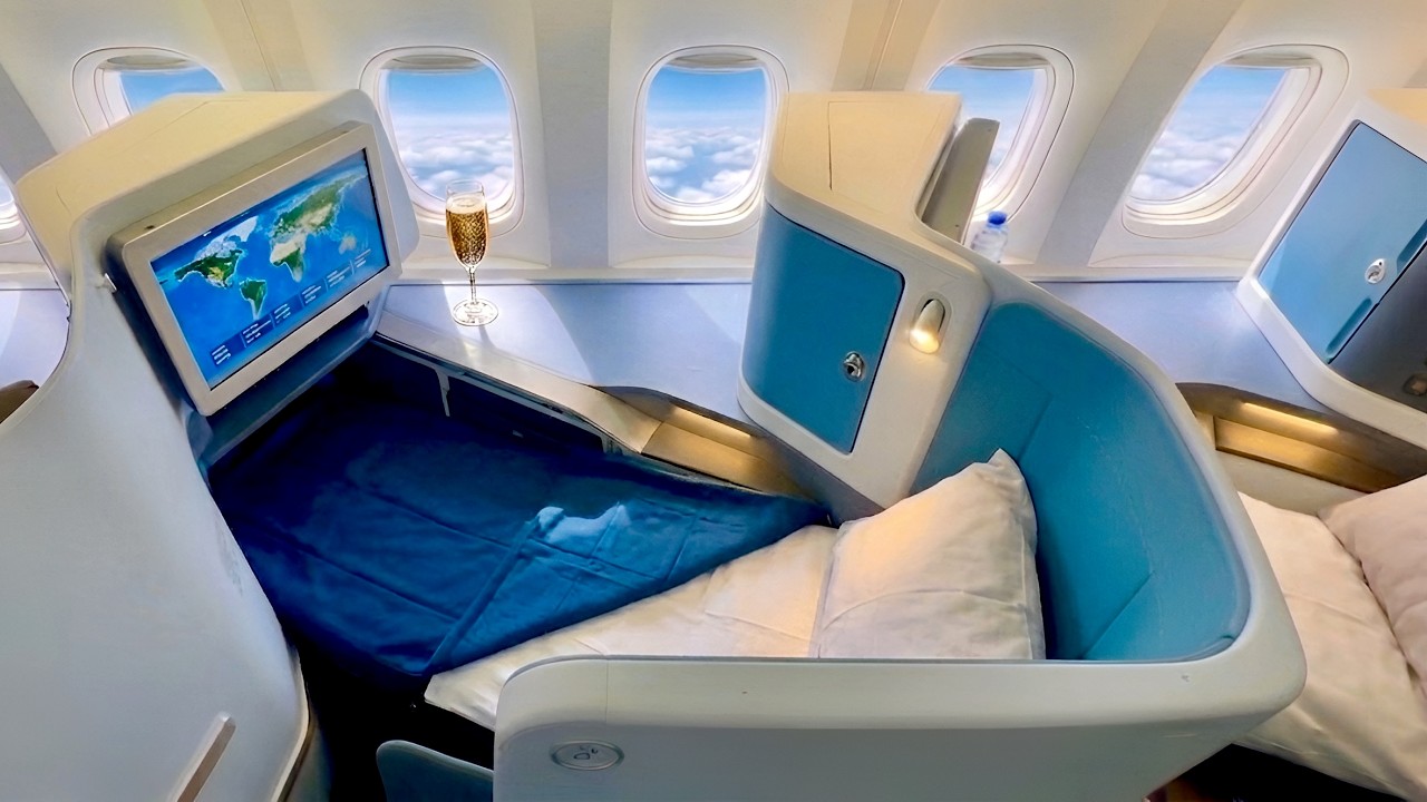 Новый Боинг 777 бизнес-класса KLM из Южной Америки в Европу (отличный рейс)