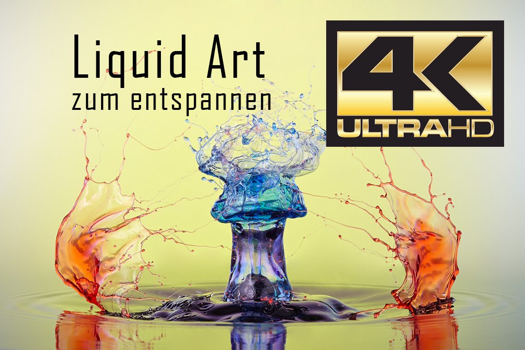 Liquid Art Highspeed Aufnahmen UHD 4k