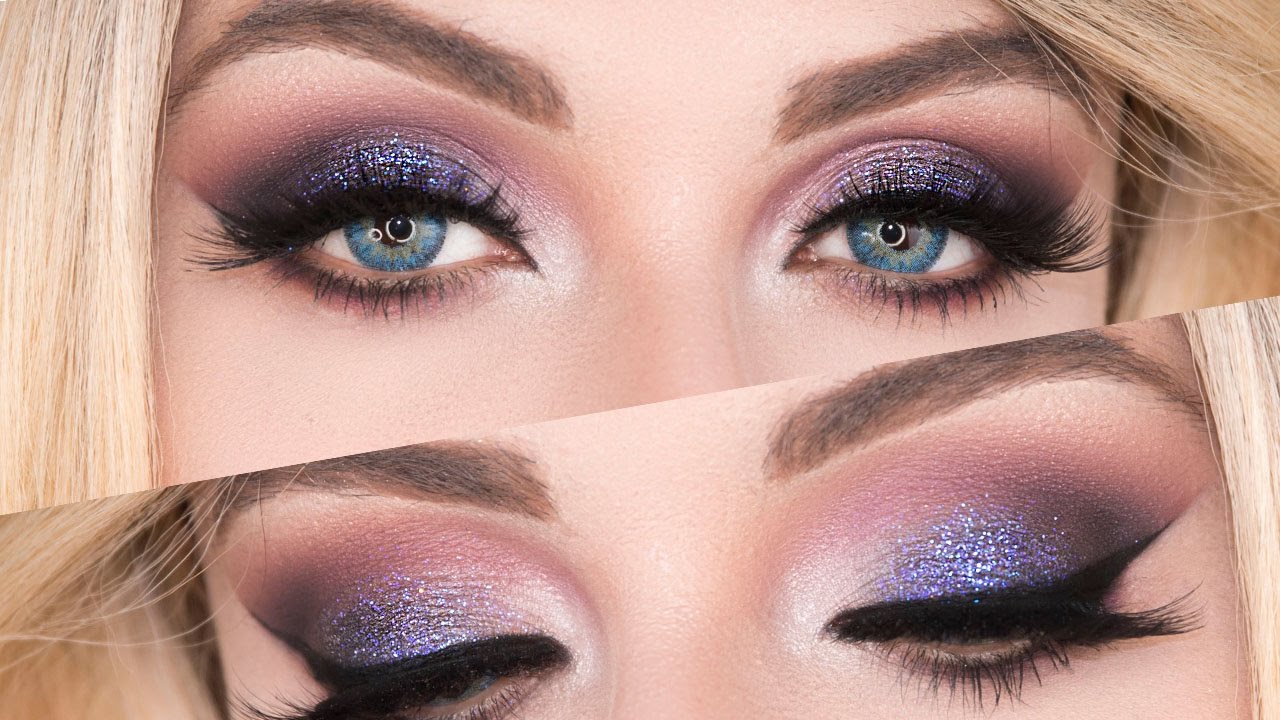 Jeffree Star Beauty Killer Palette Tutorial - Purple Glitter Smokey Eye