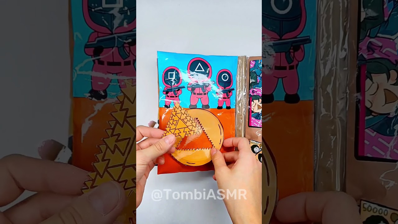 Squid Game Book 🐙 Paper Diy #오징어게임 #papercraft #squidgame #papersquishy #오징어게임2 #squidgames2
