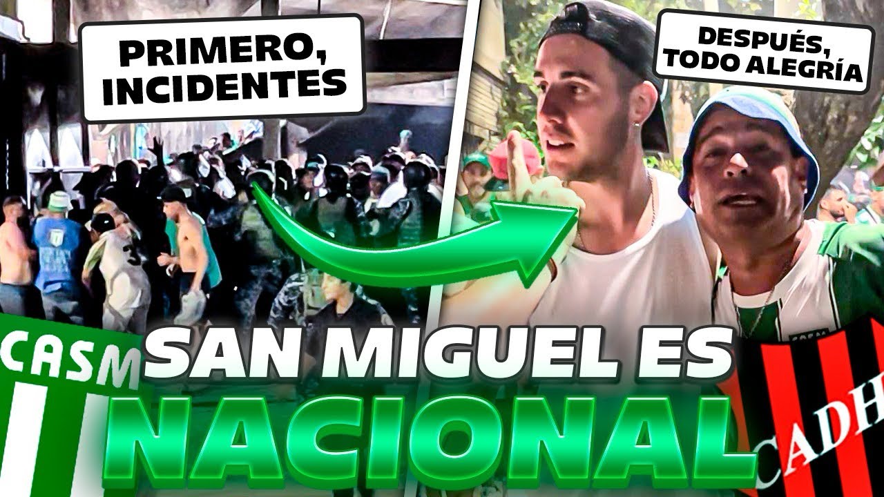 INCIDENTES Y ASCENSO - REACCIÓN CON LOS HINCHAS / SAN MIGUEL 0-0 DOUGLAS HAIG (6-5) PENALES
