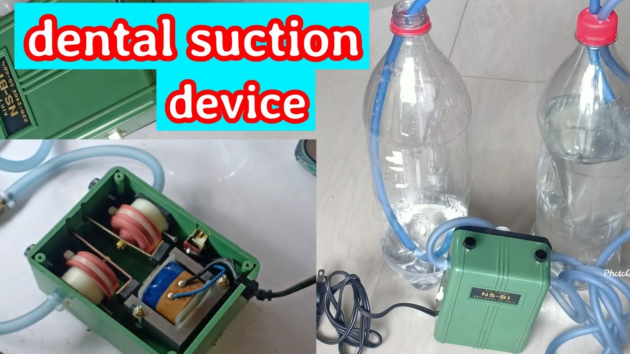 Aquarium pump convert to dental suction device