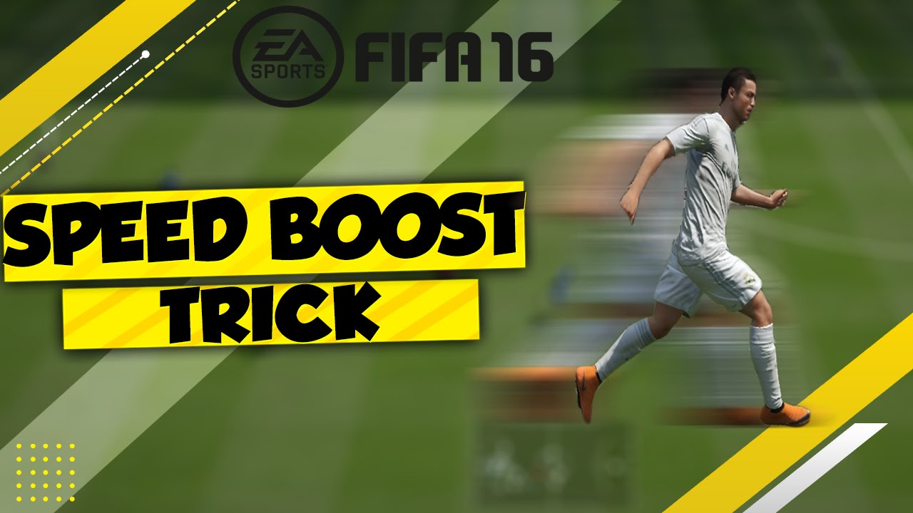 FIFA 16 SECRET SPEED BOOST TUTORIAL -  SPECIAL PACE BOOST GLITCH