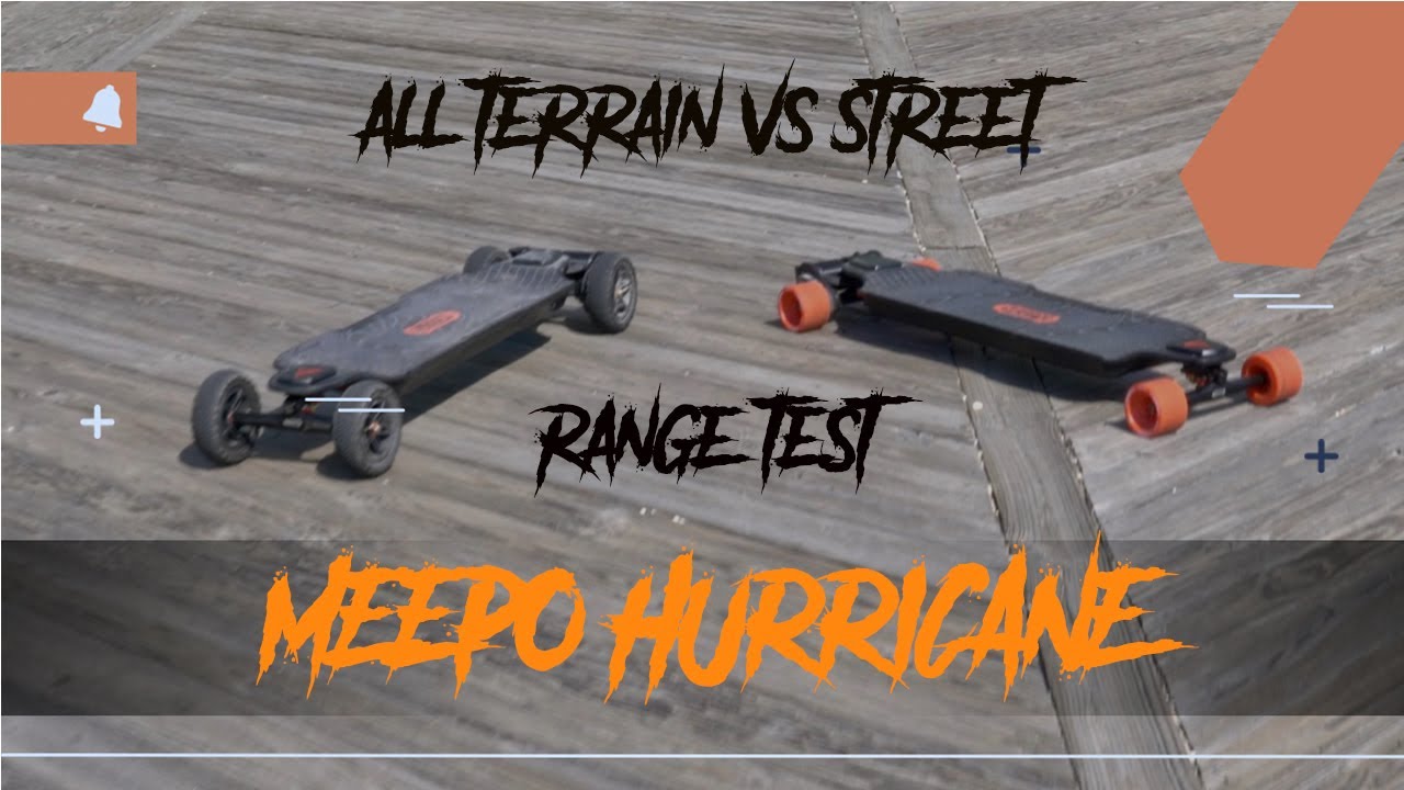 MEEPO HURRICANE RANGE TEST | ALL TERRAIN VS STREET WHEELS