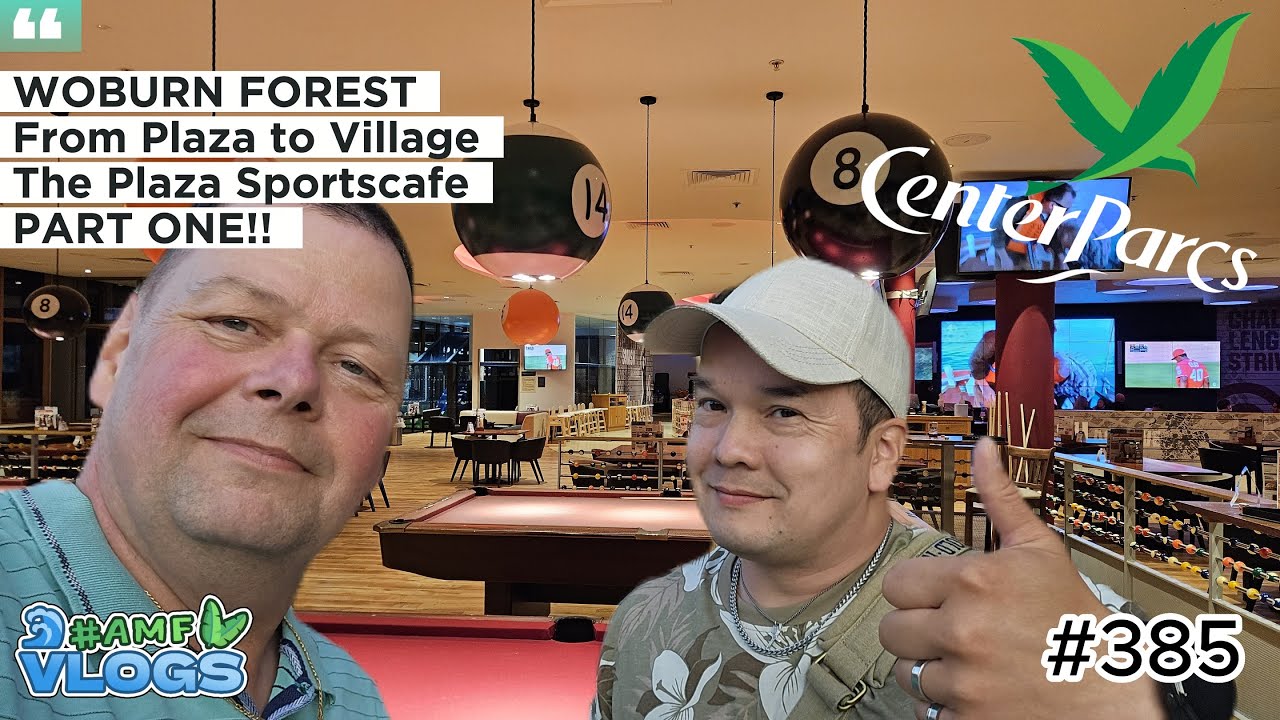 CENTER PARCS WOBURN FOREST | PART ONE| FROM THE PLAZA TO THE VILLAGE | SPORTS CAFE| #centerparcsvlog