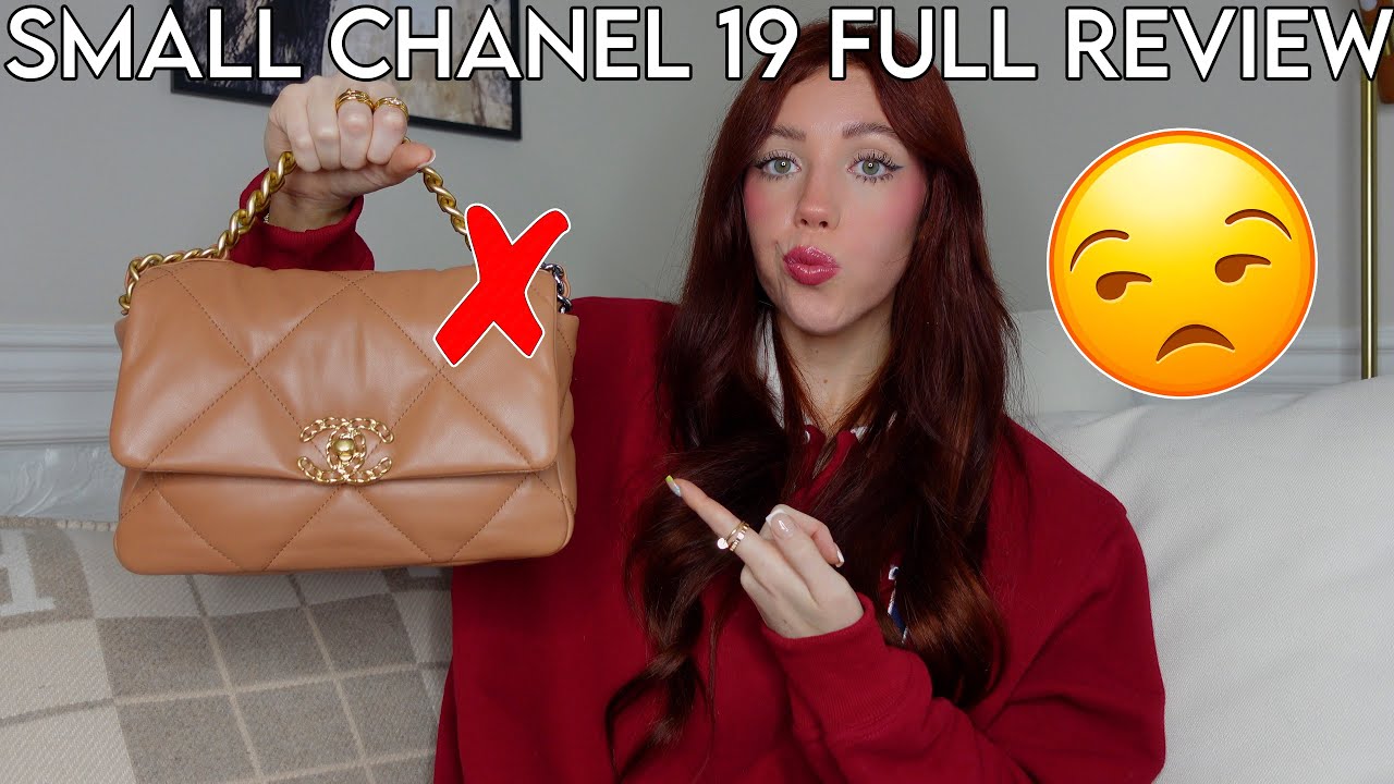 21K SMALL CHANEL 19 BAG FULL REVIEW! I HAVE SOME CONCERNS... | Kenzie Scarlett