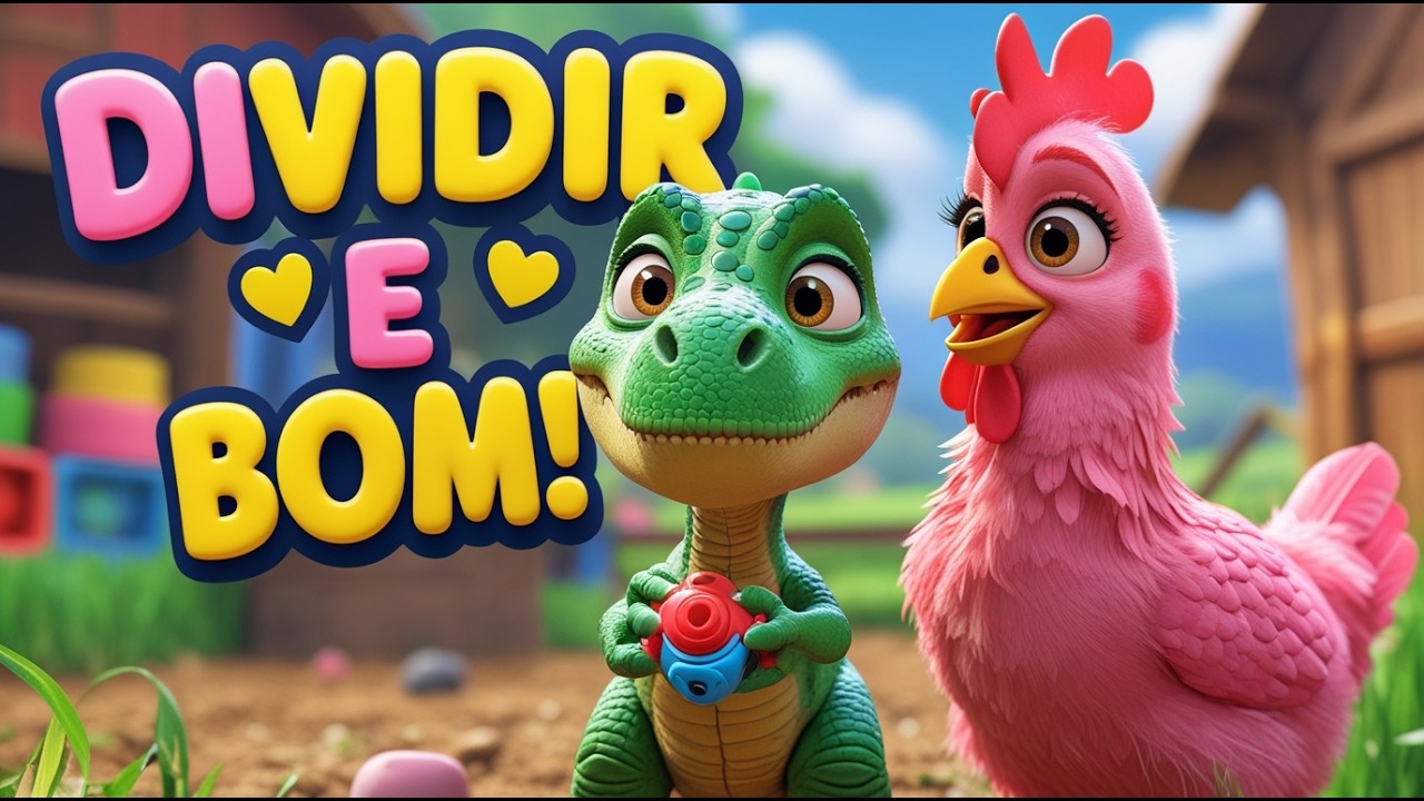 Dino Aprende a Dividir 🦖 | Galinha Rosinha