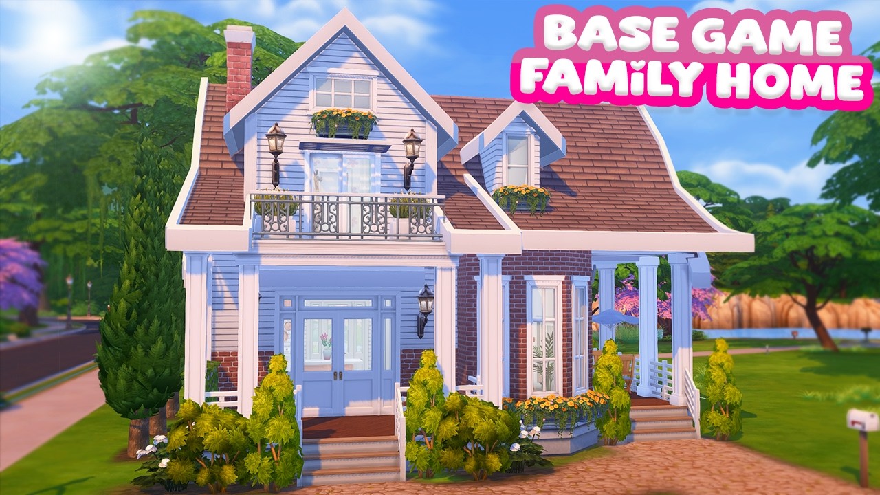 Семейный дом 🏡 (только для базовой игры) | Быстрая постройка | The Sims 4