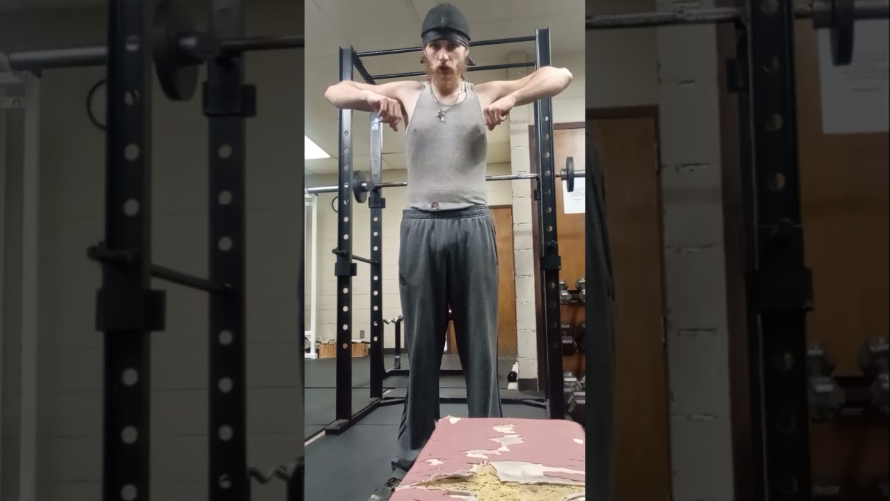Tuesday, August 26...standing shoulder press.