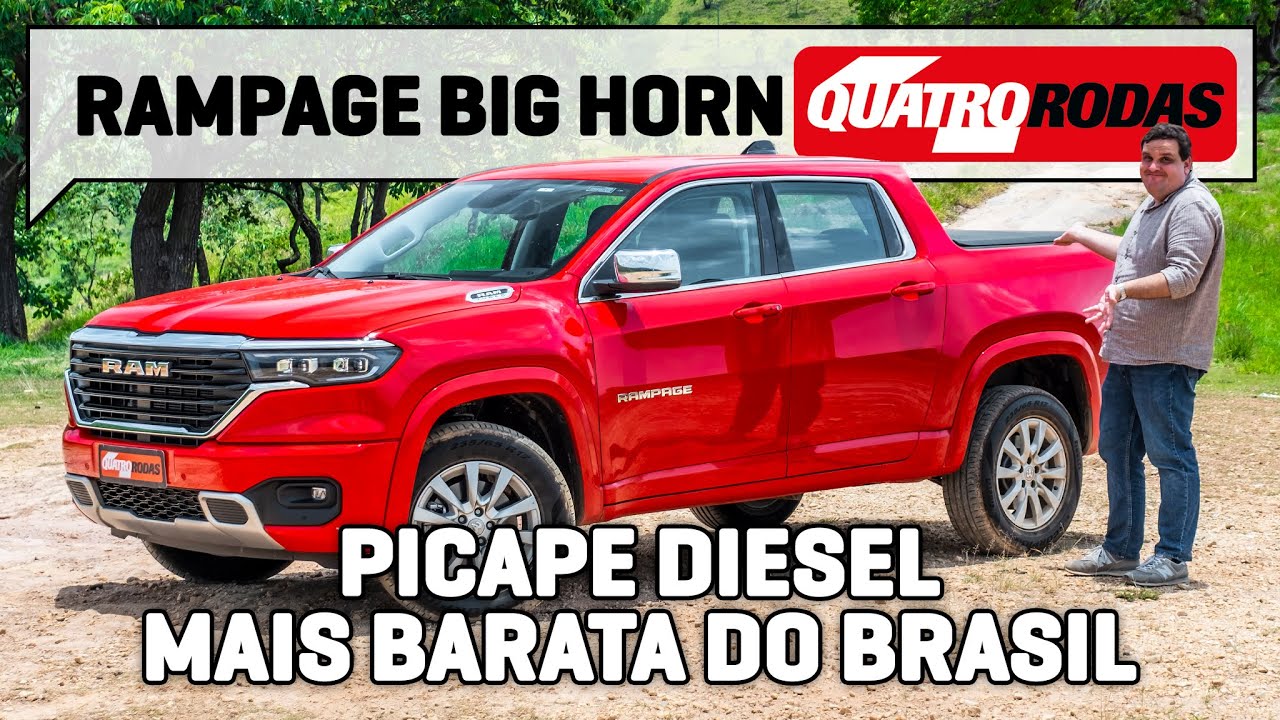 Ram Rampage Big Horn: QUALIDADES E DEFEITOS da picape DIESEL MAIS BARATA do Brasil