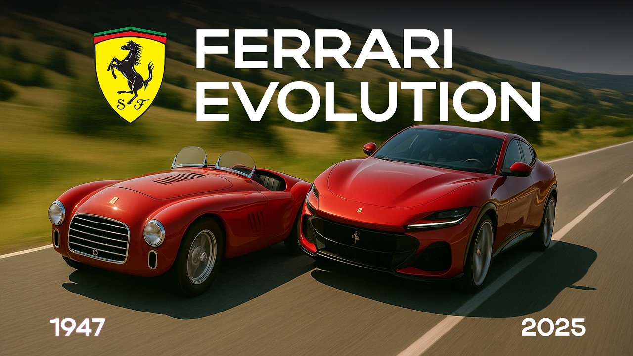 Ferrari Evolution (1947&ndash;2025) | AI Car Transformation Timeline