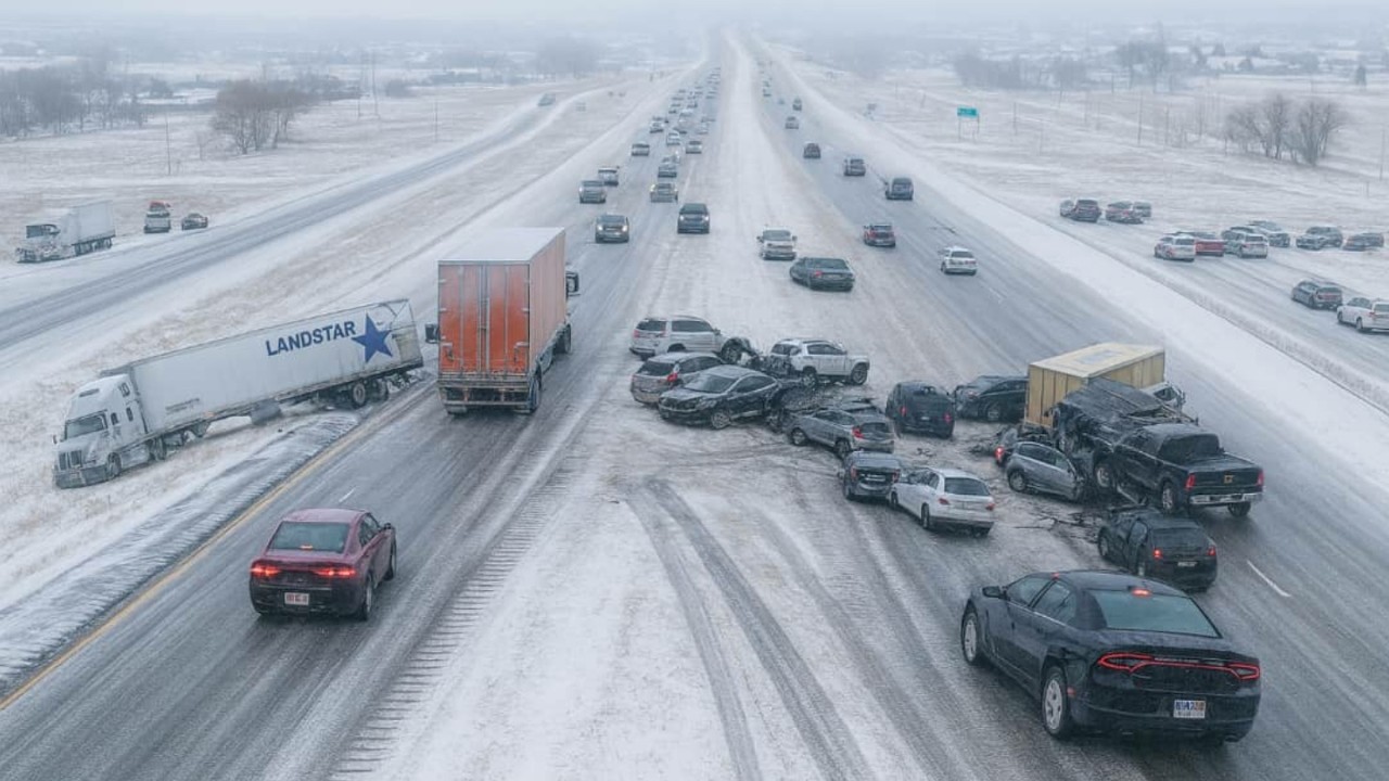 Winter Crash Chaos – Icy Road Madness Caught on Camera!