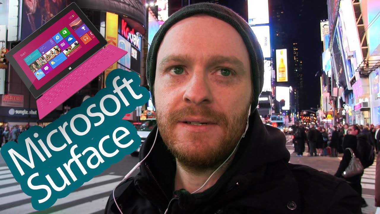 Первый взгляд на Surface и поход в Microsoft Store на Time Square.