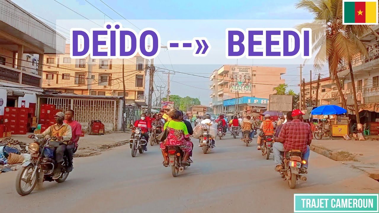 (Douala) de Deïdo à l'hôpital général par Ange Raphaël et ndogbong - Trajet Cameroun