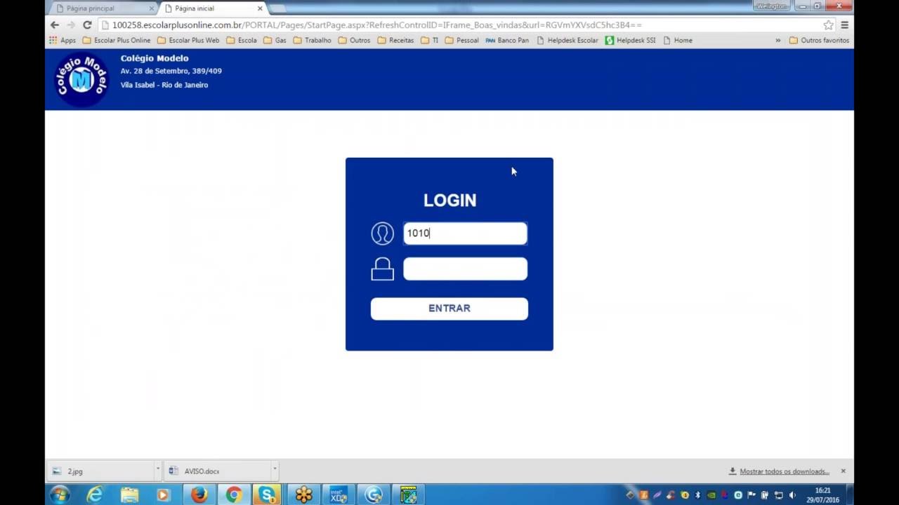 Apresenta&ccedil;&atilde;o Sistema de Gest&atilde;o Escolar&nbsp;feito com o GVinci web