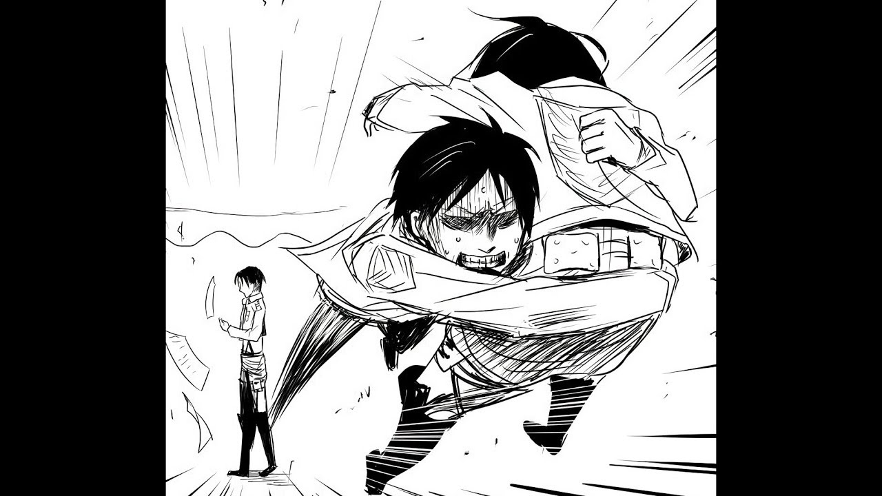 Eren salva a Mikasa de Levi