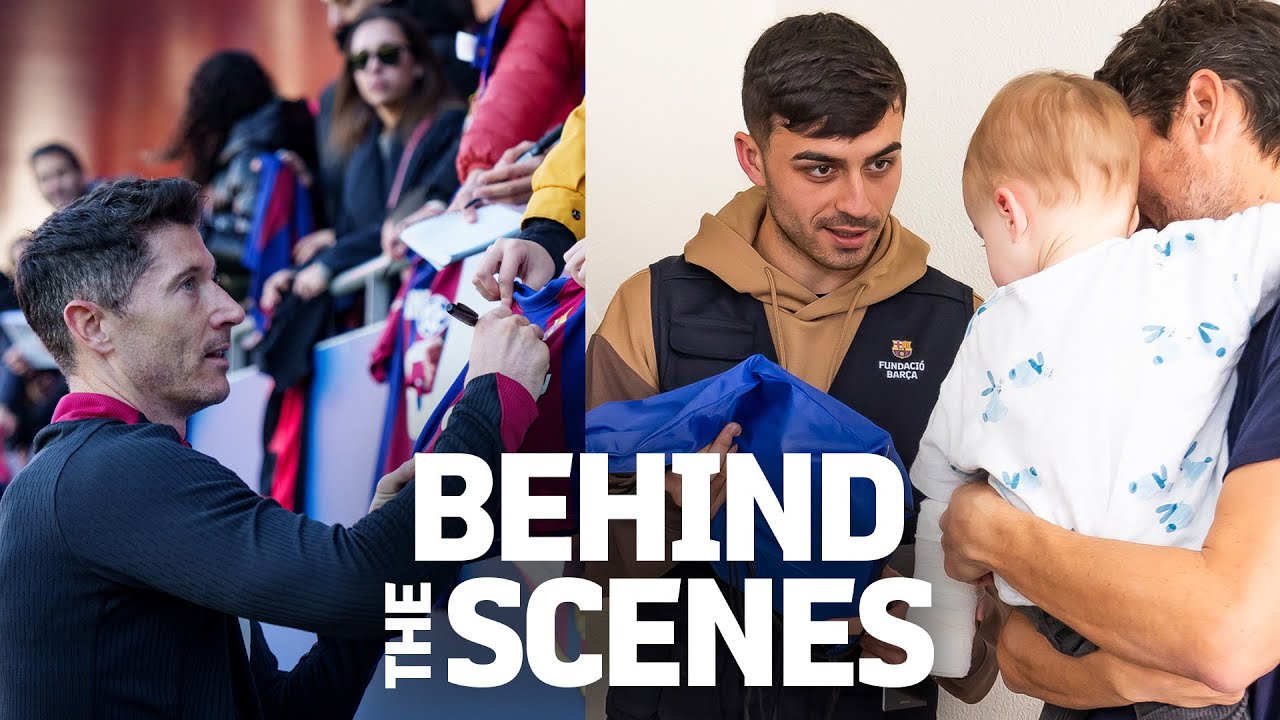 INSIDE LOOK AT OPEN DOORS TRAINING + VISIT TO CHILDREN IN HOSPITAL | FC BARCELONA 🔵🔴