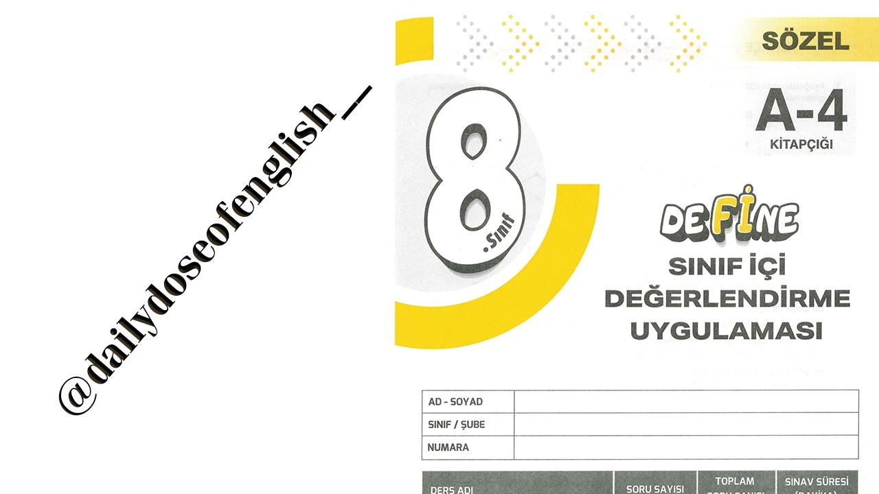 2025-2026 Fi Yayınları Deneme 4 Soru Çözümü (8. Sınıf)