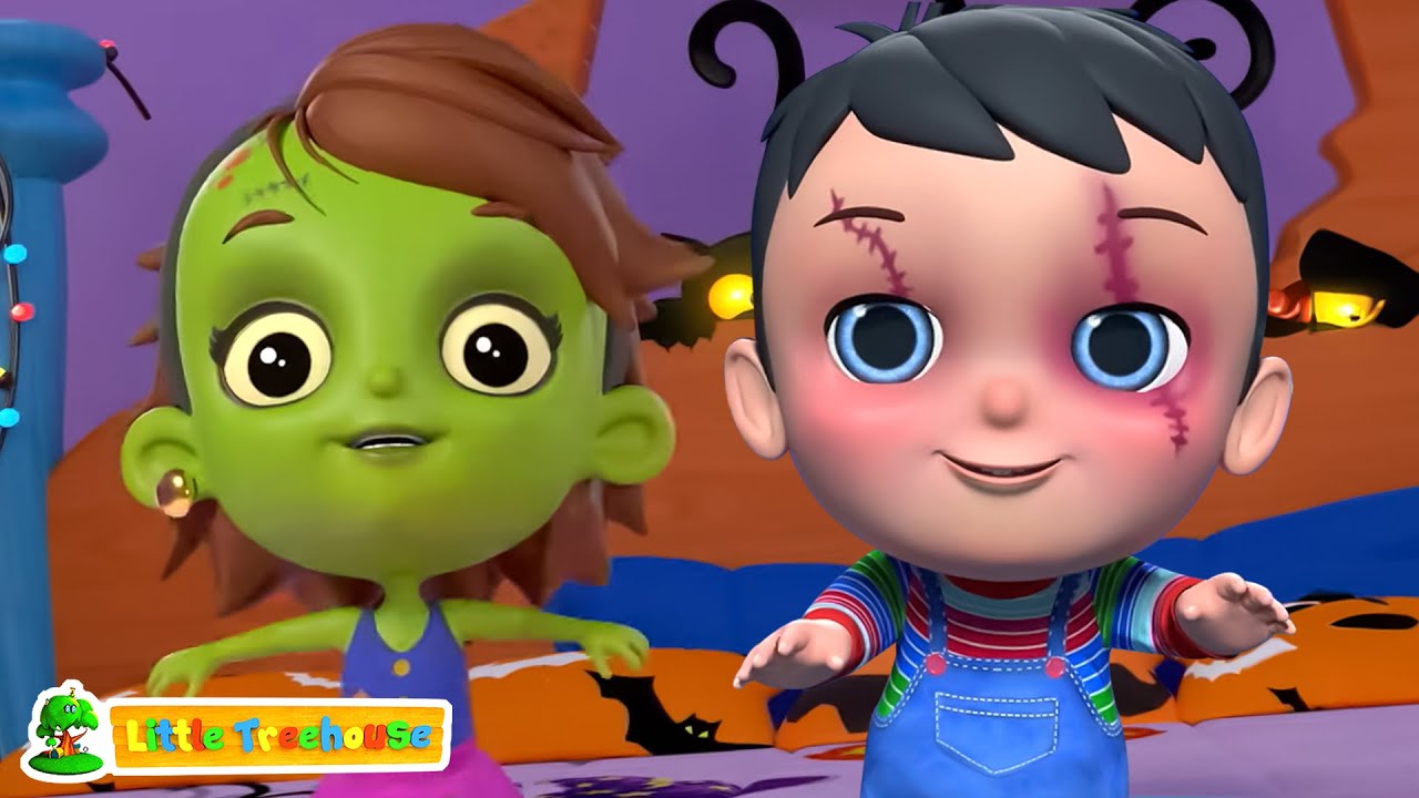 Cinq Petits Monstres + Plus Comptines d'Halloween Amusantes pour les Enfants
