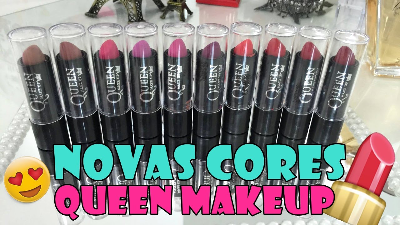 #VEDA28 10 NOVAS CORES BATOM MATTE QUEEN MAKEUP