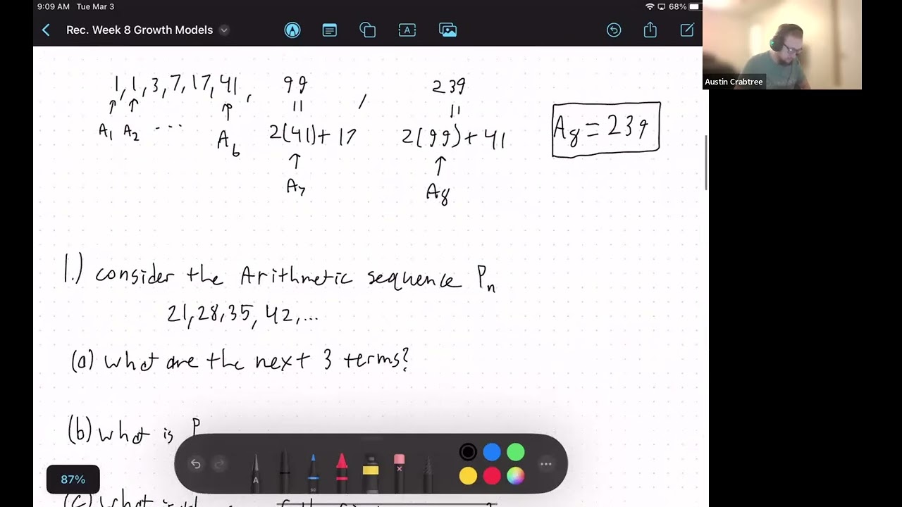 W8 Rec. Sequences and Growth Models