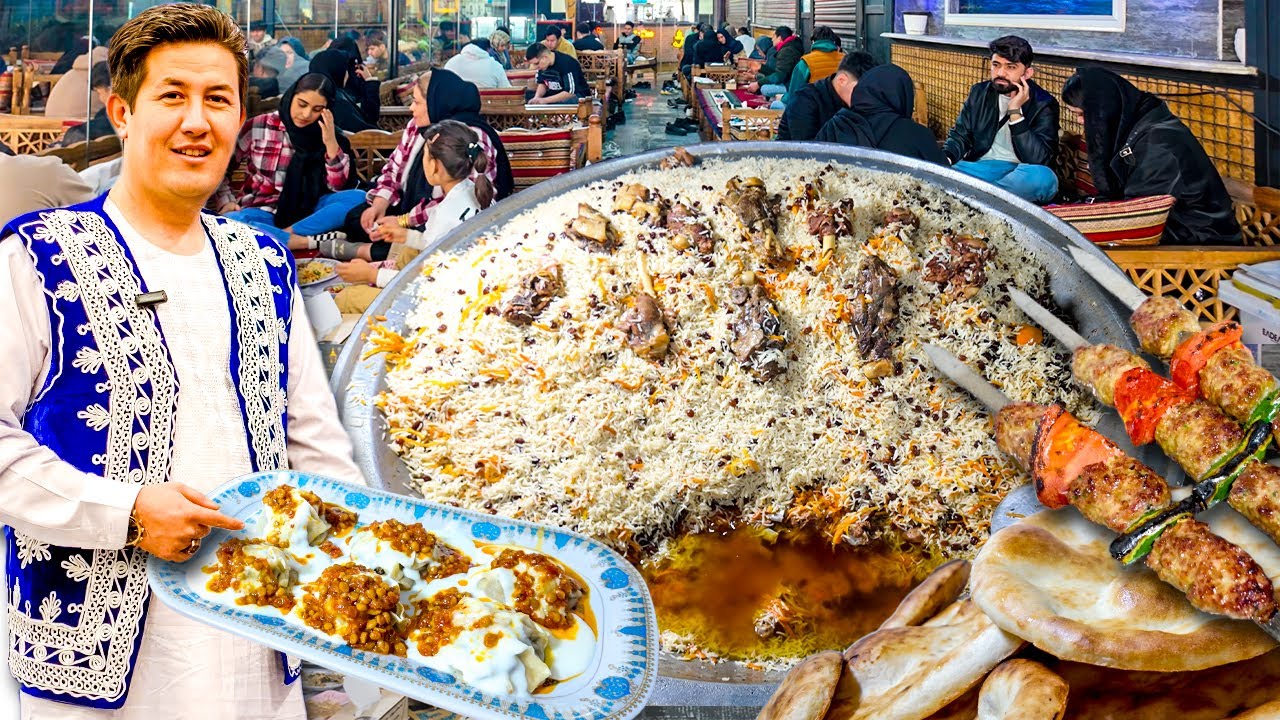 Amazing Afghan Food in Iran: Kabuli Pulao, Mantu & More! #afghanfood