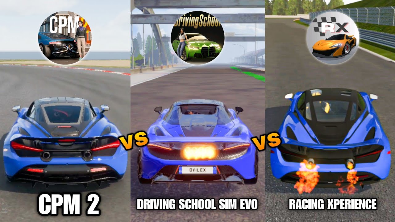 CPM 2 vs Driving School Sim Evo vs Racing Xperience - Sound Comparison (Most Realistic Sounds!!)