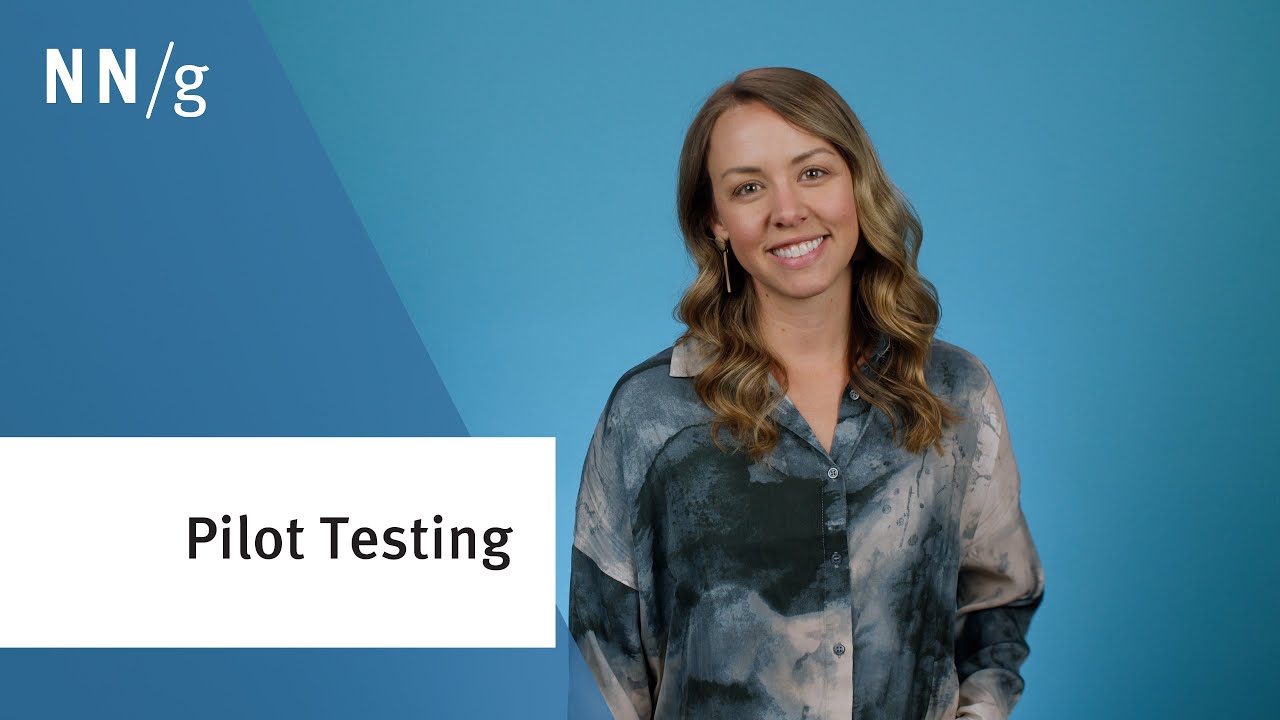 Always Pilot Test User Research Studies