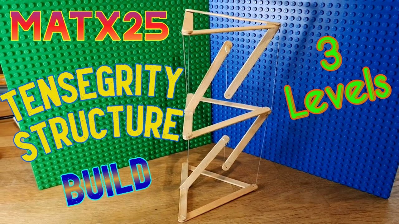 Tensegrity structure - 3 levels - build