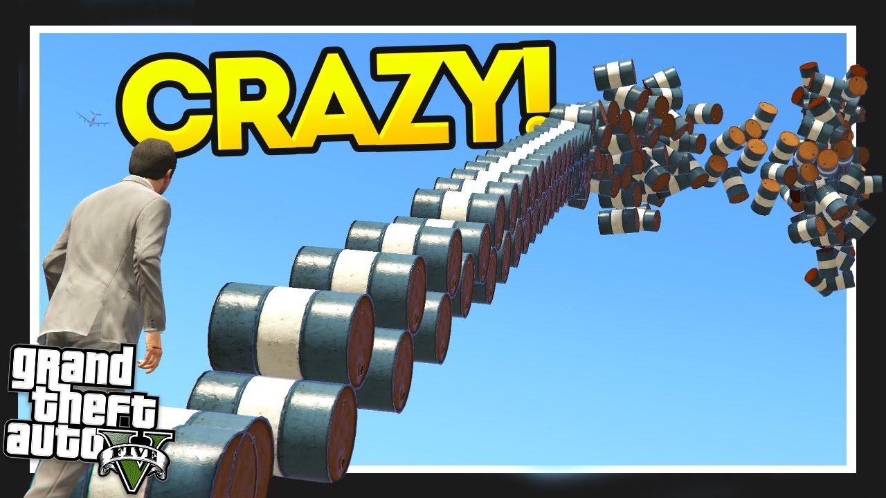 UNLIMITED BARRELS!! GTA 5 Projectile Mod! GTA 5 Mods Showcase!