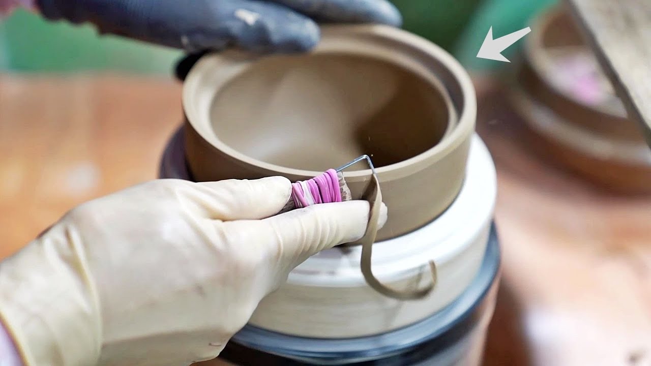 The mass production process of 4$ pottery containing mud - korean pot factory