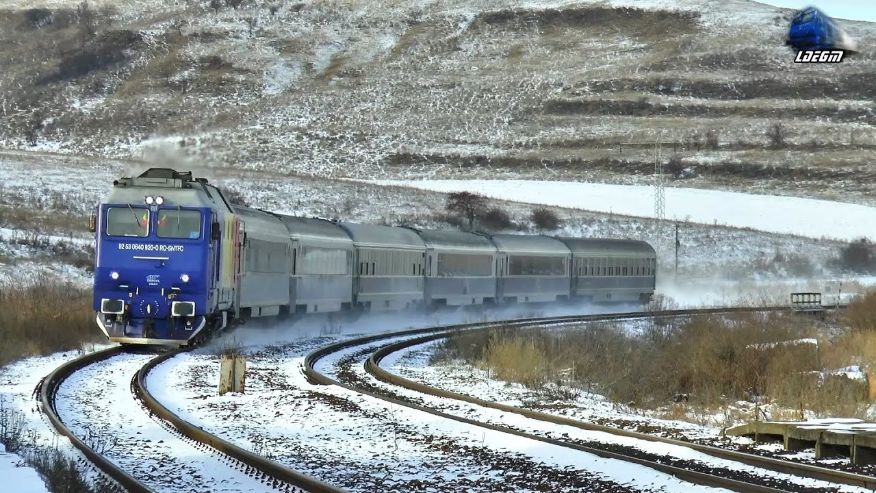 -6°C❄ Trenurile Iernii în Munții Apuseni 🚆❄🚂☃🚄 Winter Trains in Apuseni Mountains - 21 December 2021