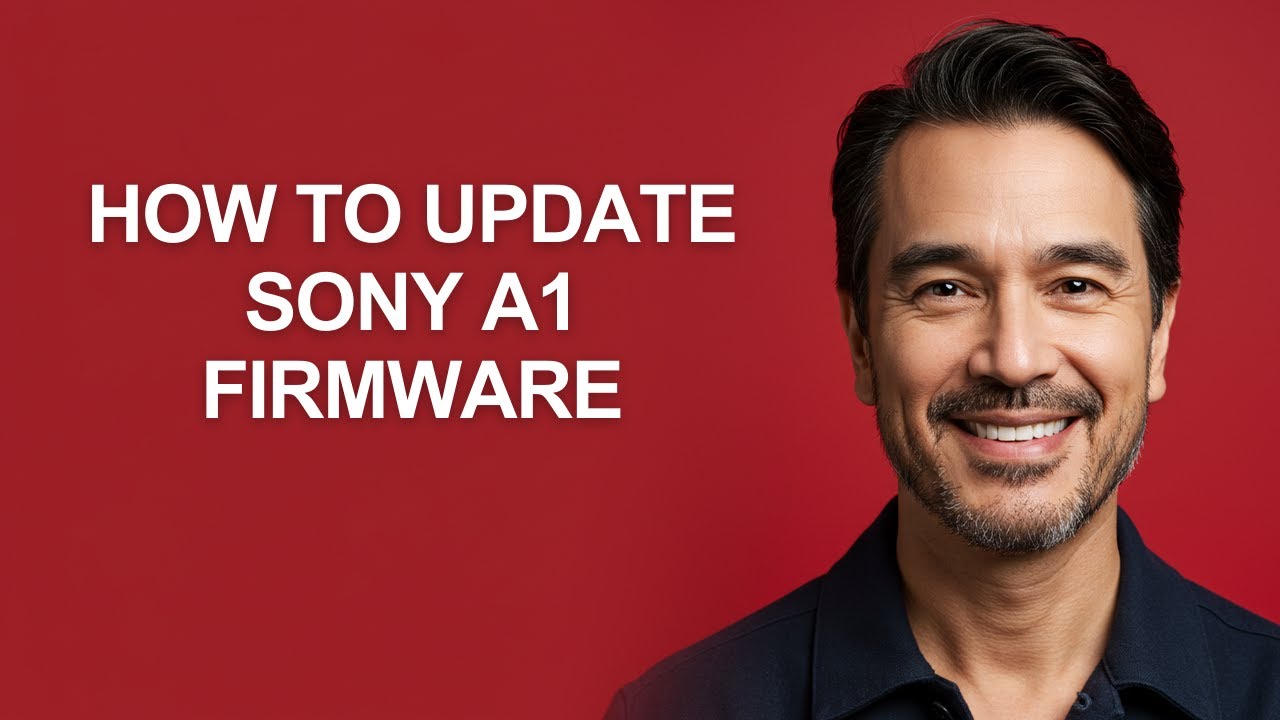 How to Update Sony A1 Firmware - KevinHowTo