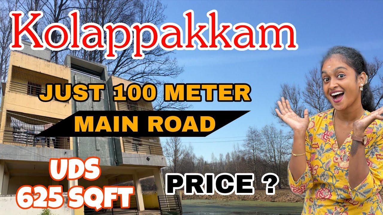 ID348: Kolappakkam 3BHK House for Sale | 625 Sqft Uds | ₹52L Only 
