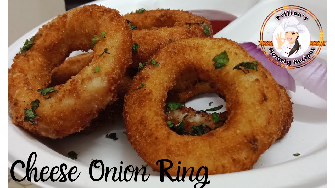 Cheese Onion Rings | Crispy Onion Rings | Onion Vada | Prijinas Homely Recipes