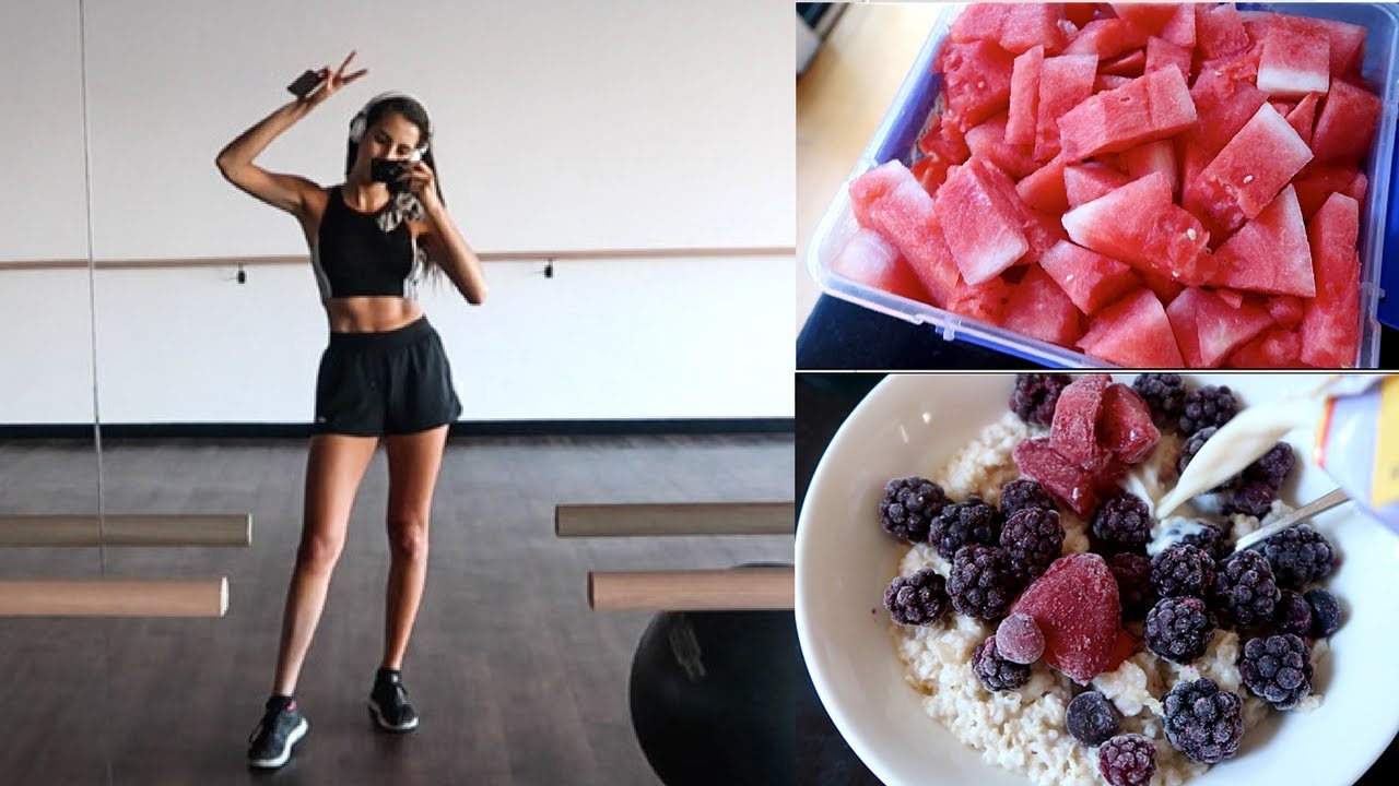 What I Eat in a day as a healthy, vegan gal #4 workout + travel news! // another 2018 Vlog