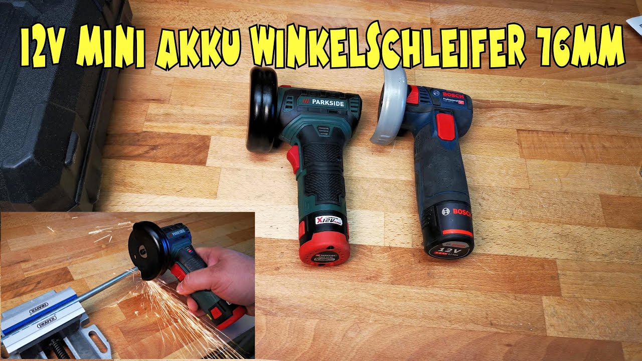 Jetzt im X12V Team: Lidl - PARKSIDE® Akku Winkelschleifer PWSA 12 B1
