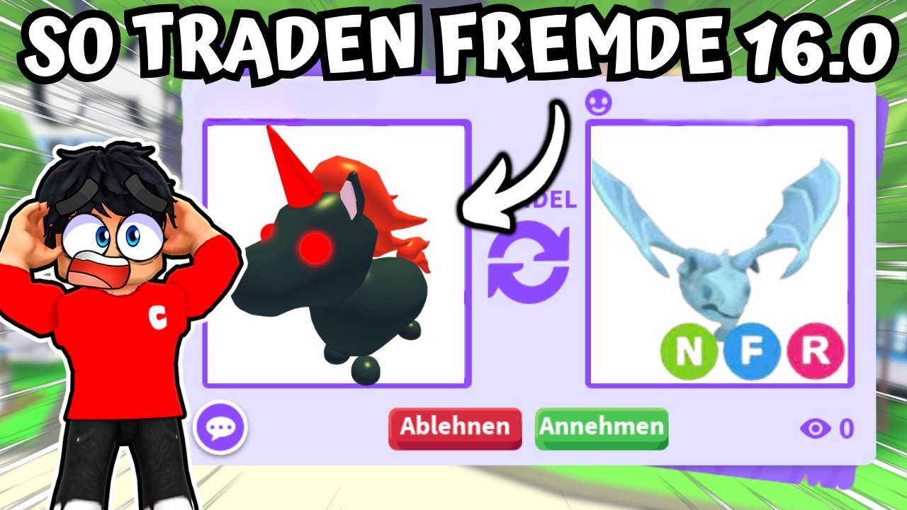 WIR BEWERTEN TRADES VON FREMDEN in ADOPT ME! (Teil 16) So tradet ihr!? | Roblox Deutsch