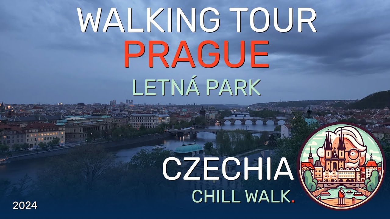 Chill Walk during Blue Hour in Prague - Letná park - 10/2024