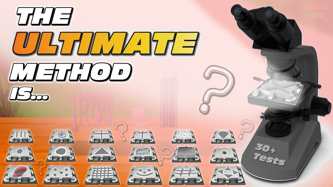 42 Thermal Paste Application Methods - THE ULTIMATE PATTERN TEST (#RACERRRZ)