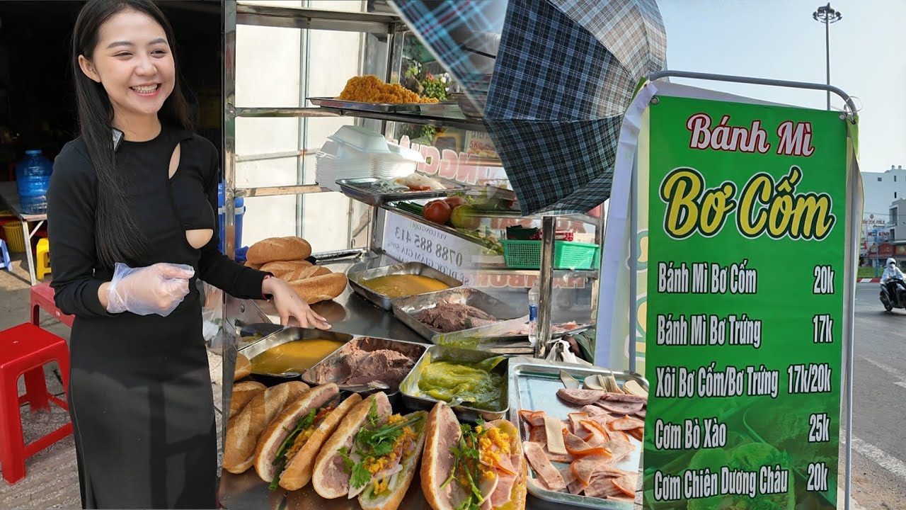 Mừng cho cô chủ tiệm bánh mì bơ cốm mở thêm chi nhánh mới | Long Xuyên TV 