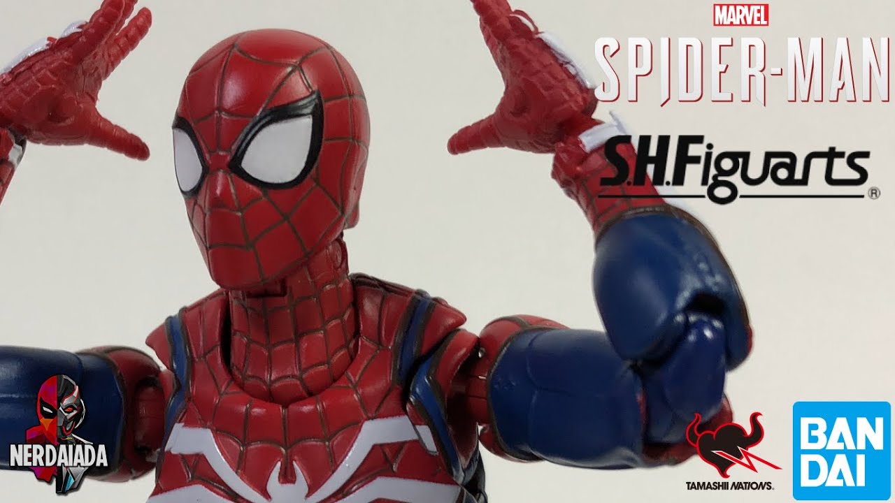Review Marvel's Spider-Man PS4 Advanced Suit (Homem-Aranha PS4) S.H.Figuarts Gamerverse BANDAI PT-BR