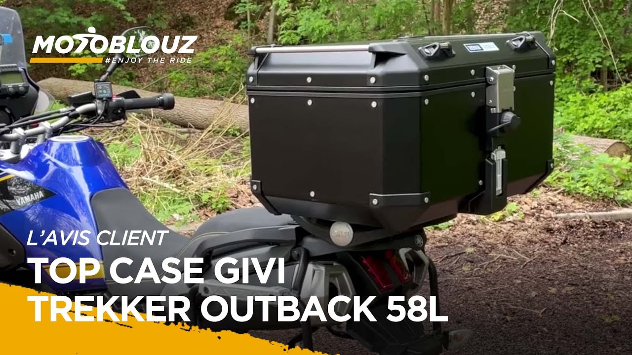 Jules, client Motoblouz, vous fait découvrir le TOP CASE GIVI TREKKER OUTBACK 58L